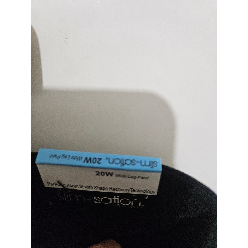 Slim-sation by Multiples Black Wide Leg Pull On Pants Tummy Control 20W - Picture 4 of 10